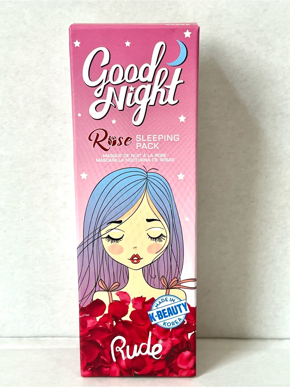 NWT RUDE Good Night Rose Sleeping Pack